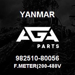 982510-80056 Yanmar F.METER(200-480V | AGA Parts