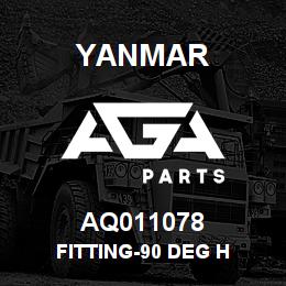 AQ011078 Yanmar FITTING-90 DEG H | AGA Parts