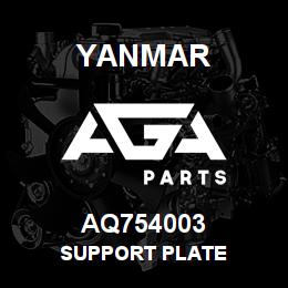AQ754003 Yanmar SUPPORT PLATE | AGA Parts