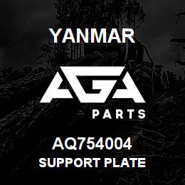 AQ754004 Yanmar SUPPORT PLATE | AGA Parts