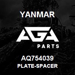 AQ754039 Yanmar PLATE-SPACER | AGA Parts