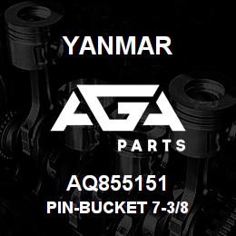 AQ855151 Yanmar PIN-BUCKET 7-3/8 | AGA Parts
