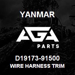 D19173-91500 Yanmar wire harness trim | AGA Parts