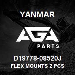D19778-08520J Yanmar flex mounts 2 pcs | AGA Parts