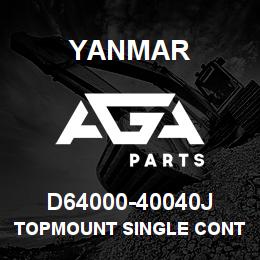 D64000-40040J Yanmar Topmount Single Controlhead (Sterndrive) | AGA Parts