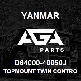D64000-40050J Yanmar Topmount Twin Controlhead (Sterndrive) | AGA Parts