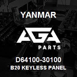 D64100-30100 Yanmar B20 keyless panel | AGA Parts