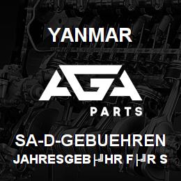 SA-D-GEBUEHREN Yanmar Jahresgeb├╝hr f├╝r SMARTASSIST-Direct | AGA Parts