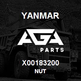 X00183200 Yanmar NUT | AGA Parts