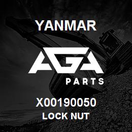 X00190050 Yanmar LOCK NUT | AGA Parts