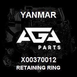 X00370012 Yanmar RETAINING RING | AGA Parts