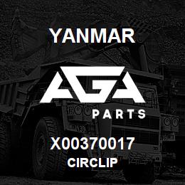 X00370017 Yanmar CIRCLIP | AGA Parts