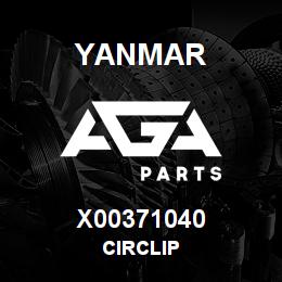 X00371040 Yanmar CIRCLIP | AGA Parts