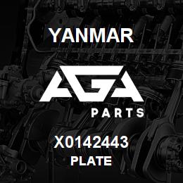 X0142443 Yanmar PLATE | AGA Parts