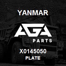 X0145050 Yanmar PLATE | AGA Parts