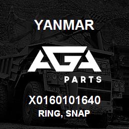 X0160101640 Yanmar RING, SNAP | AGA Parts