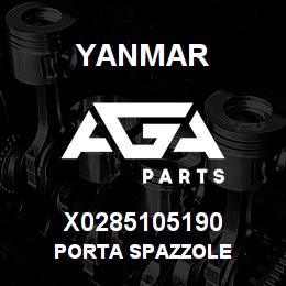 X0285105190 Yanmar PORTA SPAZZOLE | AGA Parts
