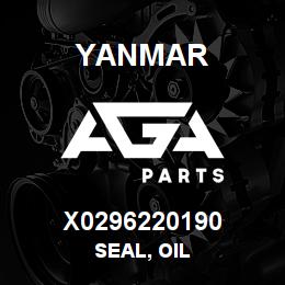 X0296220190 Yanmar SEAL, OIL | AGA Parts