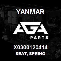 X0300120414 Yanmar SEAT, SPRING | AGA Parts