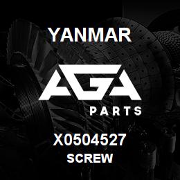 X0504527 Yanmar SCREW | AGA Parts