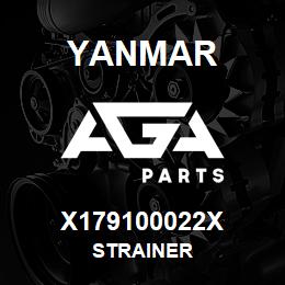 X179100022X Yanmar STRAINER | AGA Parts