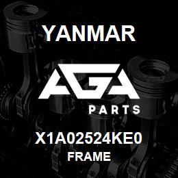 X1A02524KE0 Yanmar FRAME | AGA Parts
