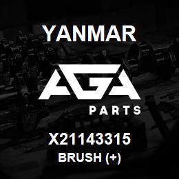 X21143315 Yanmar BRUSH (+) | AGA Parts
