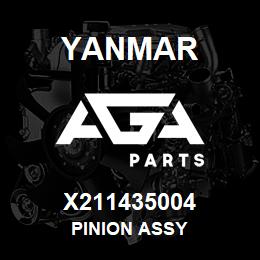 X211435004 Yanmar PINION ASSY | AGA Parts