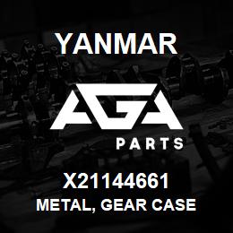 X21144661 Yanmar METAL, GEAR CASE | AGA Parts