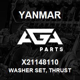 X21148110 Yanmar WASHER SET, THRUST | AGA Parts
