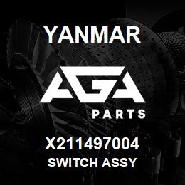 X211497004 Yanmar switch assy | AGA Parts
