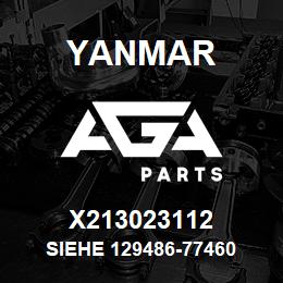 X213023112 Yanmar siehe 129486-77460 | AGA Parts