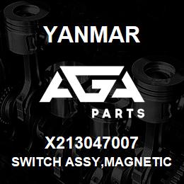 X213047007 Yanmar SWITCH ASSY,MAGNETIC | AGA Parts