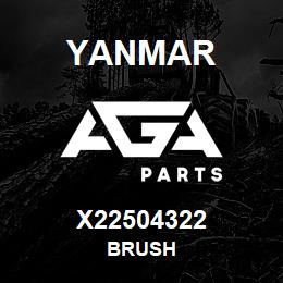 X22504322 Yanmar BRUSH | AGA Parts