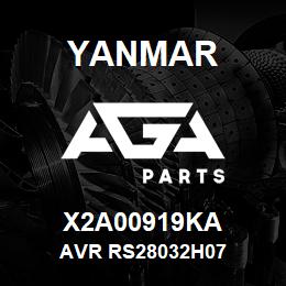 X2A00919KA Yanmar avr RS28032H07 | AGA Parts