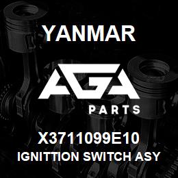 X3711099E10 Yanmar IGNITTION SWITCH ASY | AGA Parts
