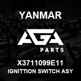 X3711099E11 Yanmar IGNITTION SWITCH ASY | AGA Parts