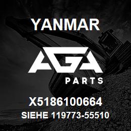 X5186100664 Yanmar siehe 119773-55510 | AGA Parts