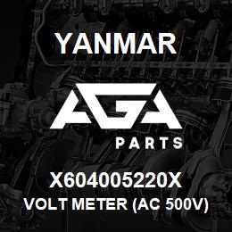 X604005220X Yanmar volt meter (AC 500V) | AGA Parts