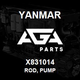 X831014 Yanmar ROD, PUMP | AGA Parts