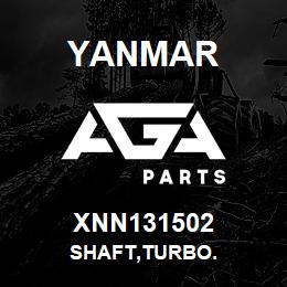 XNN131502 Yanmar SHAFT,TURBO. | AGA Parts