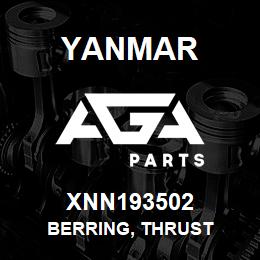 XNN193502 Yanmar BERRING, THRUST | AGA Parts