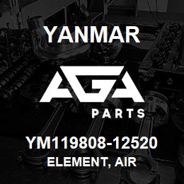 YM119808-12520 Yanmar ELEMENT, AIR | AGA Parts