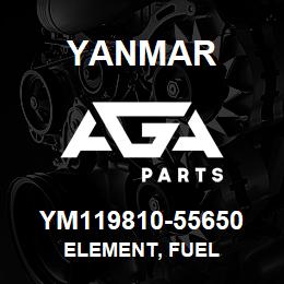 YM119810-55650 Yanmar ELEMENT, FUEL | AGA Parts