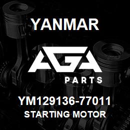 YM129136-77011 Yanmar STARTING MOTOR | AGA Parts
