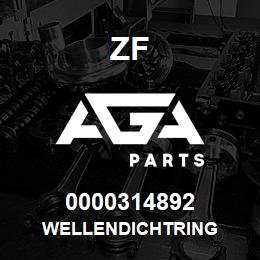 0000314892 ZF WELLENDICHTRING | AGA Parts