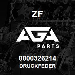 0000326214 ZF DRUCKFEDER | AGA Parts