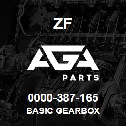 0000-387-165 ZF BASIC GEARBOX | AGA Parts