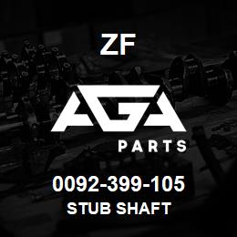0092-399-105 ZF STUB SHAFT | AGA Parts