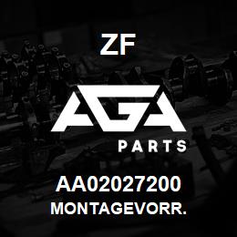 AA02027200 ZF MONTAGEVORR. | AGA Parts